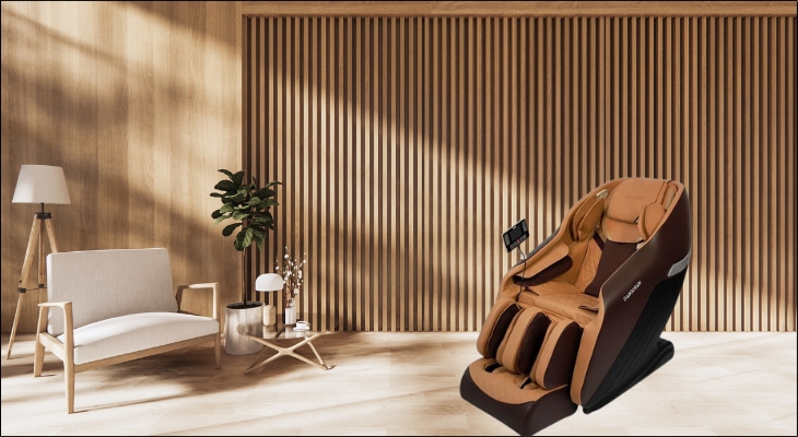 Ghế massage Daikiosan DC108 với chức năng massage nhiệt vùng thắt lưng và bắp chân, tăng tuần hoàn máu, giảm nhức mỏi