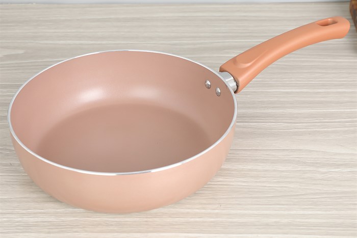 Chảo nhôm sâu chống dính Elmich Harmonia EL-3780 24cm, màu hồng, tay cầm Bakelite