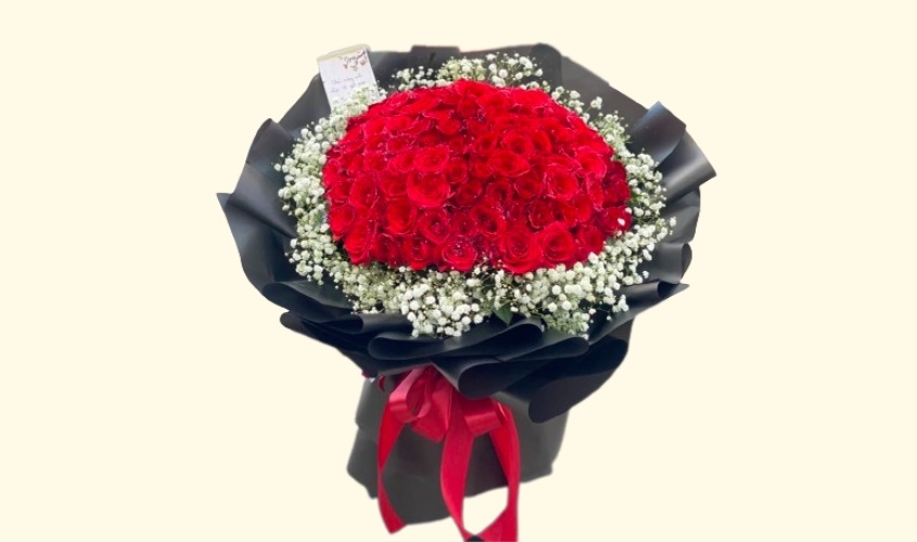 Tặng hoa kèm thiệp cho cô giáo nhân ngày 8/3