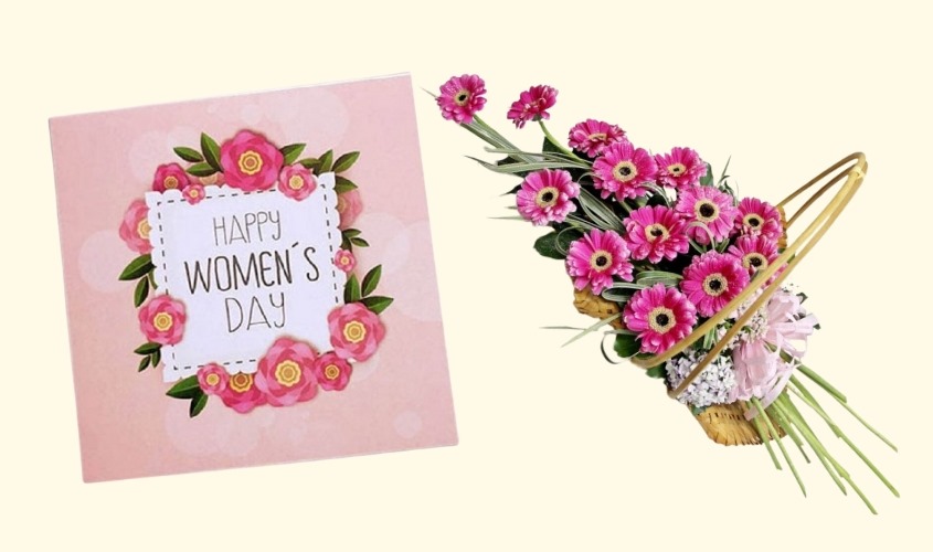 Tặng hoa tươi và thiệp viết tay ngày 8/3 cho mẹ, mẹ vợ