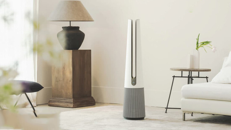 LG PuriCare AeroTower FS15GPCJ0.ABAE 40W vận hành với độ ồn chỉ khoảng 52 dB, cho bạn yên giấc ngủ và không ảnh hướng đến sinh hoạt hằng ngày