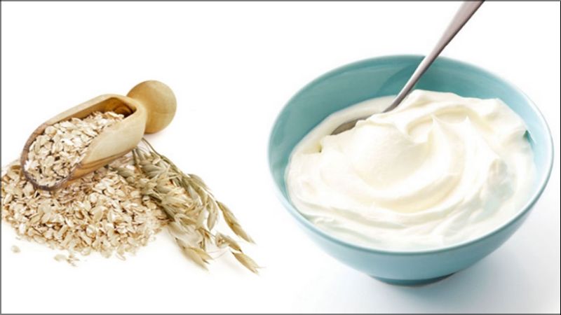 Mặt nạ yến mạch và sữa chua thích hợp cho làn da dễ kích ứng