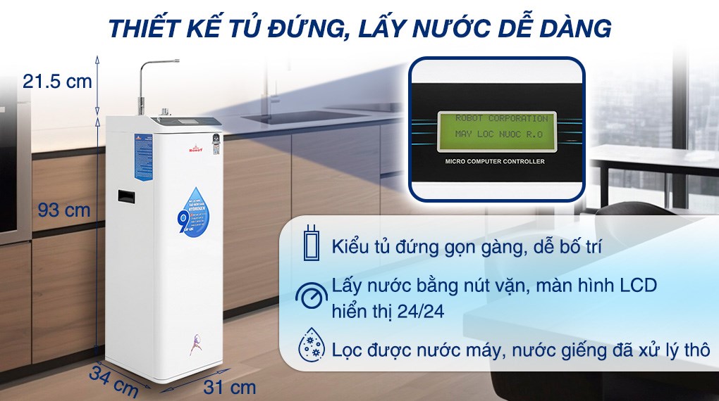 Máy lọc nước RO Hydrogen ROBOT HydroMega-9X 9 lõi bổ sung khoáng chất và khí Hydrogen hòa tan chống oxy hóa Máy lọc nước RO Hydrogen ROBOT HydroMega-9X 9 lõi bổ sung khoáng chất và khí Hydrogen hòa tan chống oxy hóa