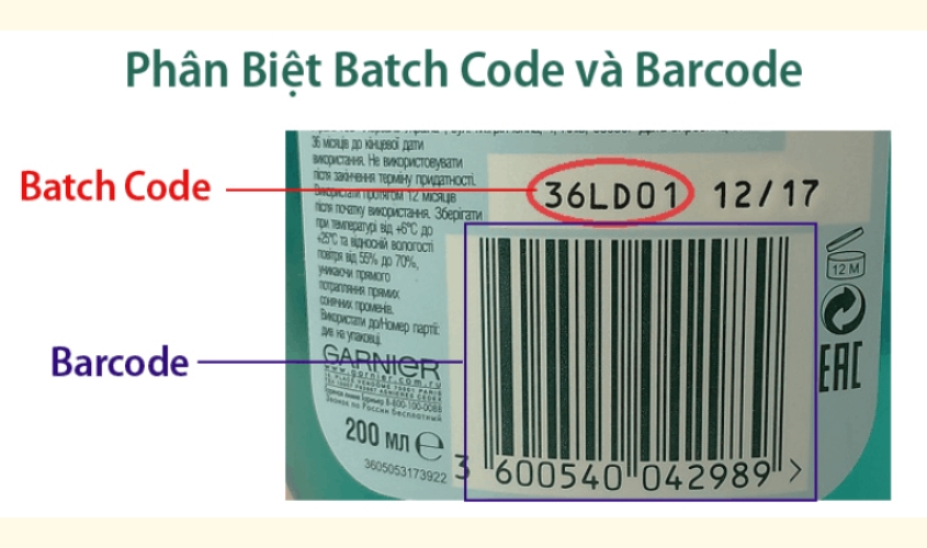 Phân biệt Batch code và Barcode