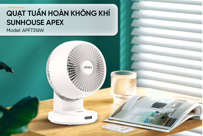 Quạt bàn Sunhouse nhỏ gọn, phù hợp không gian cá nhân Quạt bàn Sunhouse nhỏ gọn, phù hợp không gian cá nhân