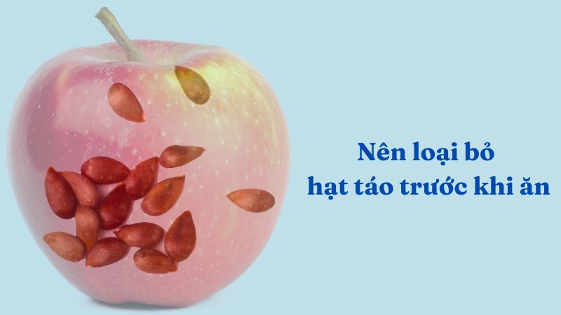 Bạn n&ecirc;n loại bỏ hạt t&aacute;o trước khi ăn hoặc &eacute;p nước t&aacute;o