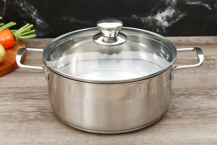 Nồi inox 3 đáy Smartcook 24cm luộc gà nguyên con Inox 201