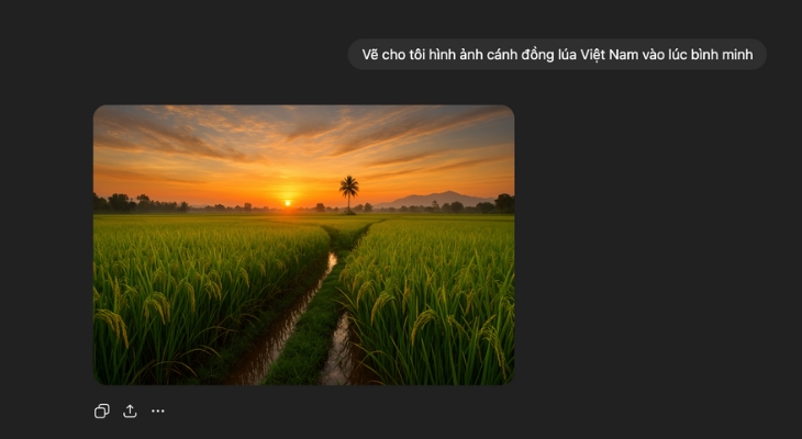Nhập câu lệnh tạo hình ảnh trên ChatGPT