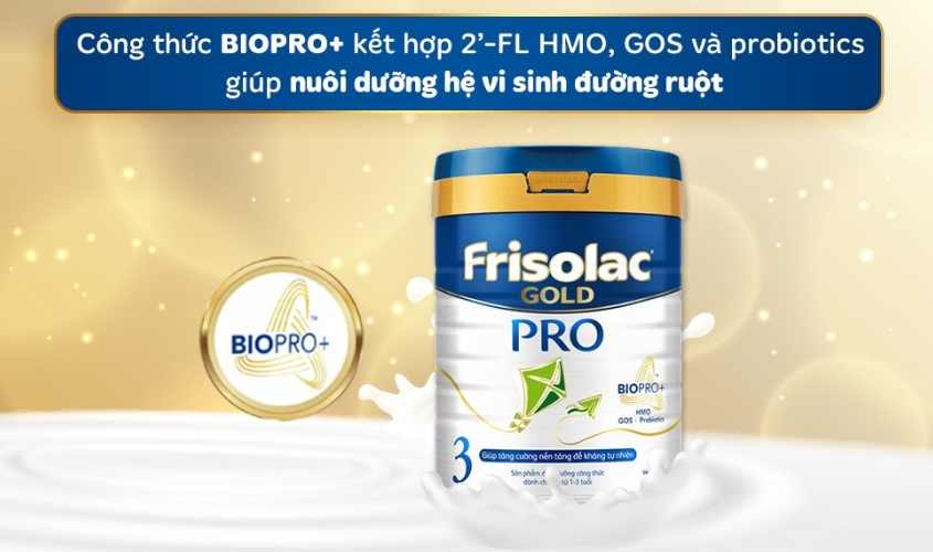 Sữa Friso Gold Pro giúp tăng cường đề kháng, hỗ trợ miễn dịch và tiêu hóa cho trẻ