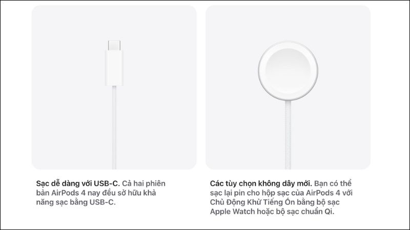 Hộp sạc hỗ trợ nhiều phương pháp sạc - Nguồn Apple