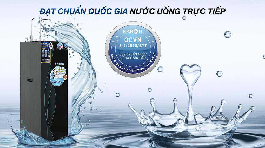 Máy lọc nước RO nóng nguội lạnh Karofi KAD-X68 11 lõi