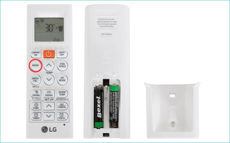 Sử dụng nút MODE để lựa chọn chế độ hoạt động phù hợp với nhu cầu