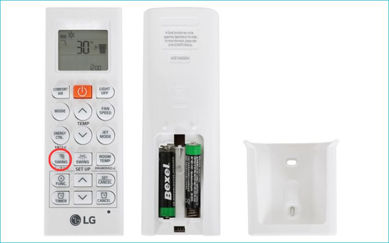 Nút SWING giúp bạn điều khiển hướng gió của máy lạnh LG