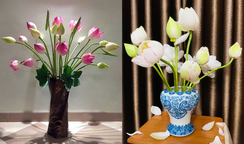 Mách bạn các mẫu cắm hoa bàn thờ đẹp tại nhà