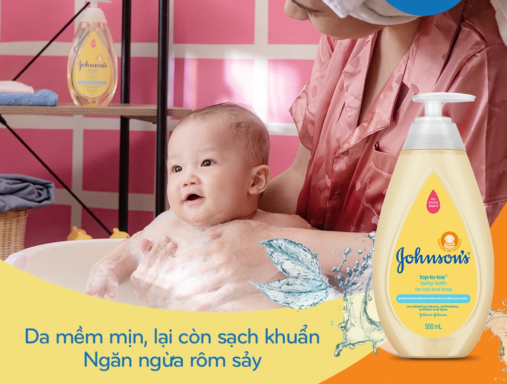 Sữa tắm & gội 2in1 cho bé Johnson
