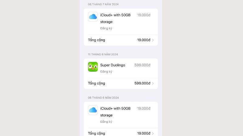 Khi ĐK mua sắm iCloud, phần mềm bên trên App Store thì Phương thức giao dịch thanh toán không hề hiện tại chữ None