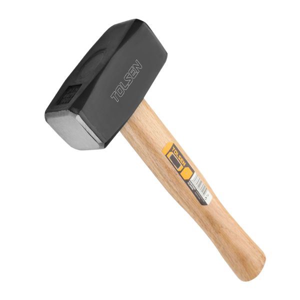 Búa tạ cán gỗ Tolsen 25130 có đầu búa và tay cầm được nối liền với nhau tạo nên sự chắc chắn