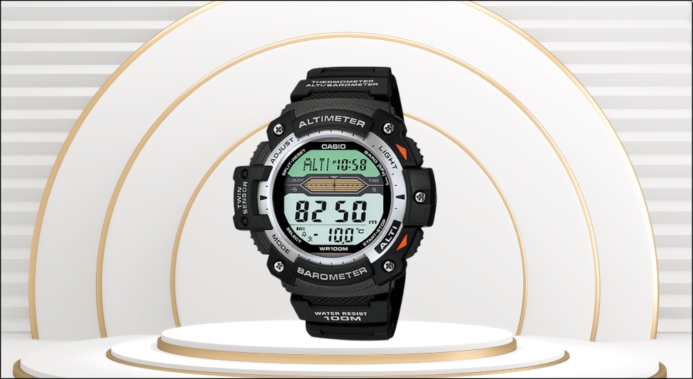 Dòng Casio Outgear được thiết kế đặc biệt cho những người có sở thích câu cá hoặc thường xuyên đi biển