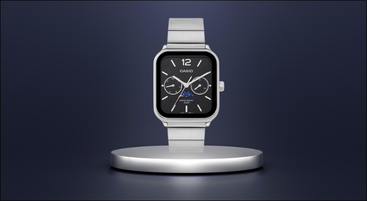 Đồng hồ Casio 34 mm Nam MTP-M305D-1AVDF có chất liệu dây đeo và khung viền là thép không gỉ cứng cáp, bền bỉ 