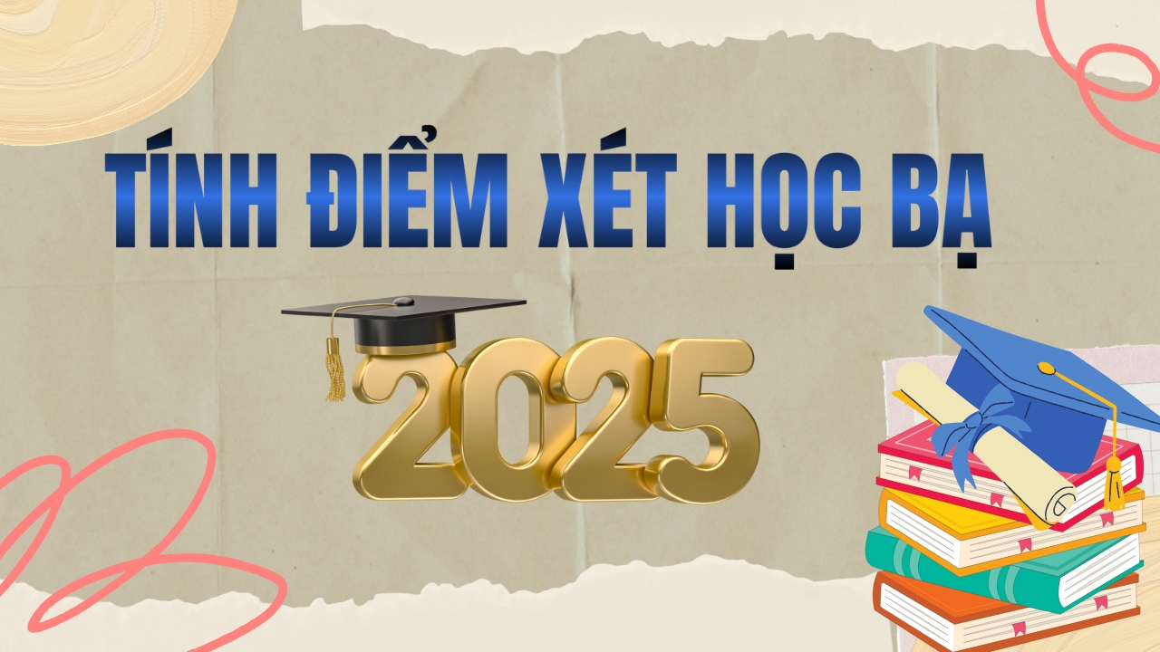 Cách tính điểm xét học bạ 2025