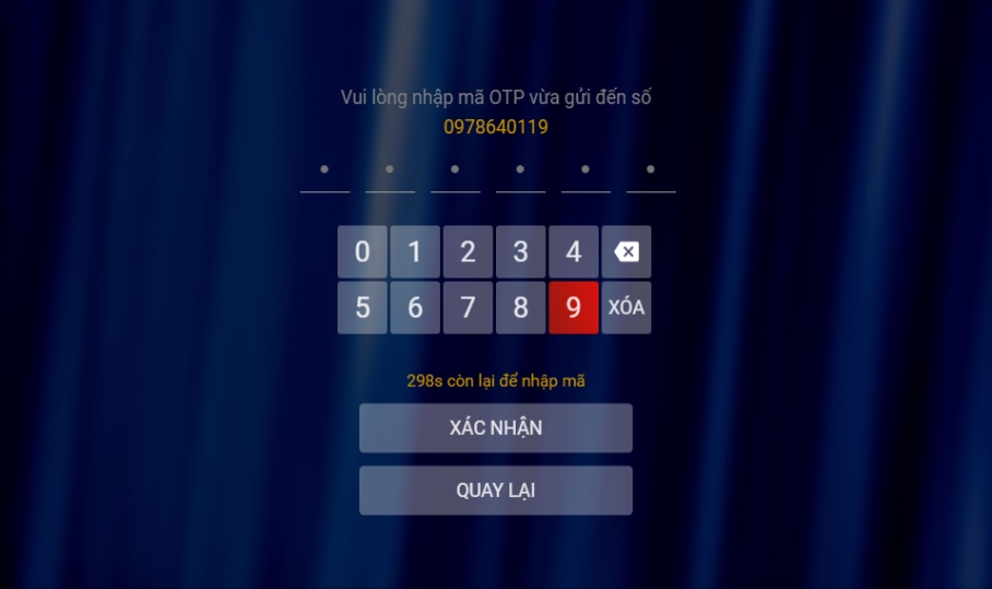 Nhập m&atilde; x&aacute;c nhận