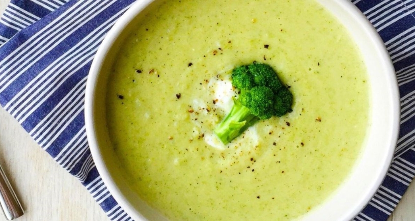 Hình minh hoạ cháo cá basa súp lơ xanh