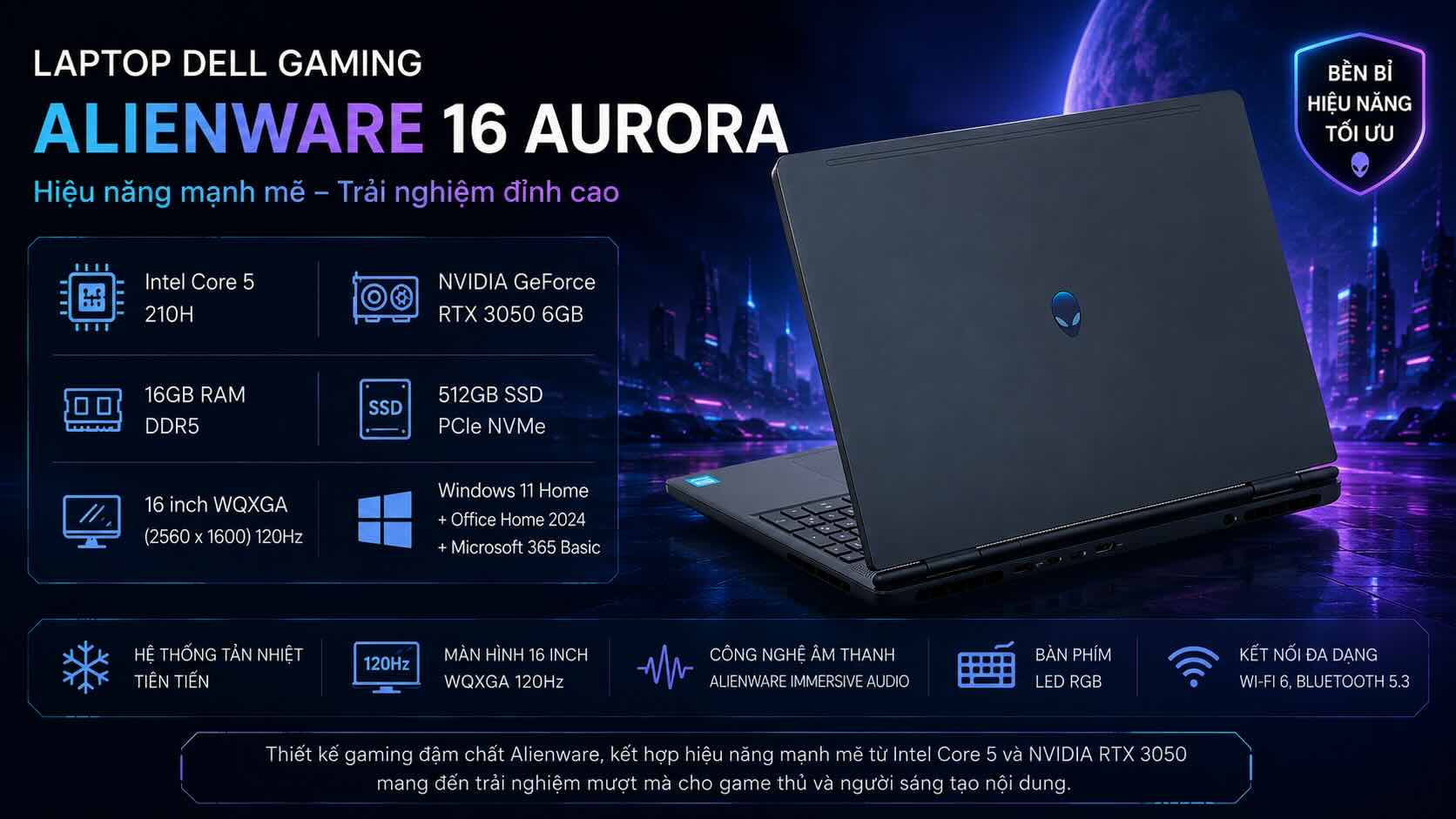 Laptop Dell Gaming Alienware 16 Laptop Dell Gaming Alienware 16