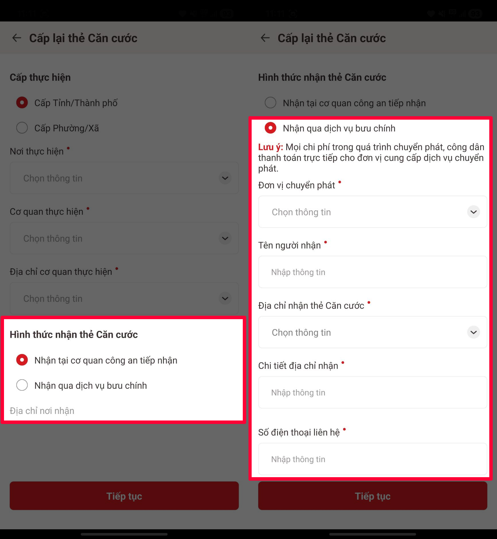 Cách đăng ký cấp lại thẻ Căn cước trên VNeID Cách đăng ký cấp lại thẻ Căn cước trên VNeID