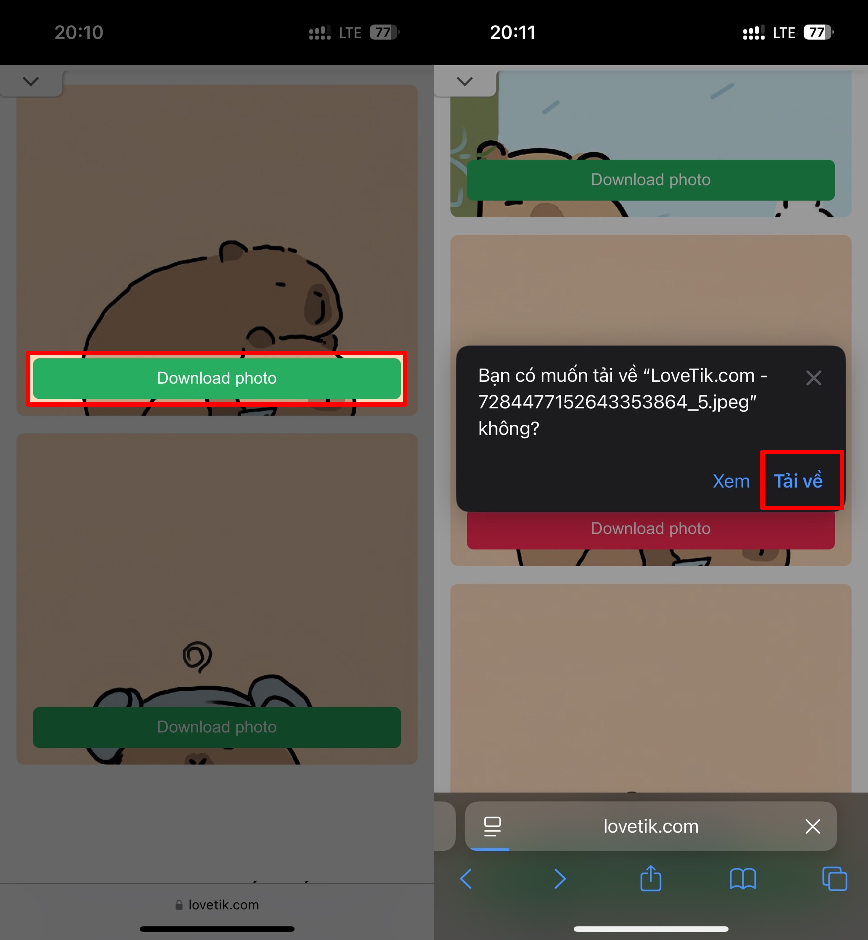 Cách tải ảnh TikTok không logo cho iPhone Cách tải ảnh TikTok không logo cho iPhone
