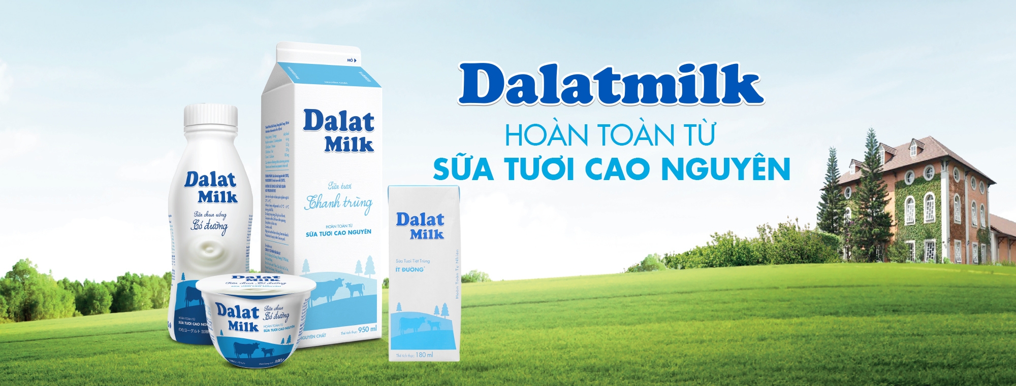Sữa tươi tiệt trùng Dalat Milk Sữa tươi tiệt trùng Dalat Milk