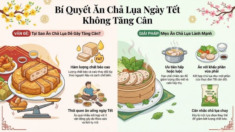 Chả lụa sẽ kh&ocirc;ng g&acirc;y tăng c&acirc;n nếu bạn ăn đ&uacute;ng c&aacute;ch