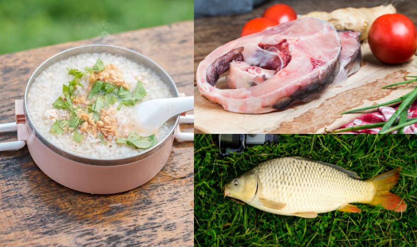 Cháo cá trắm cho bé ăn dặm