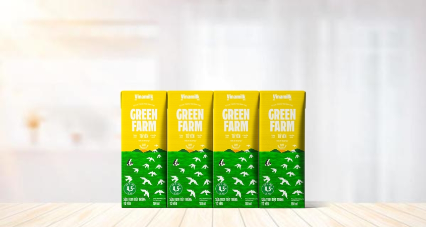 Sữa tươi Vinamilk chứa tổ yến