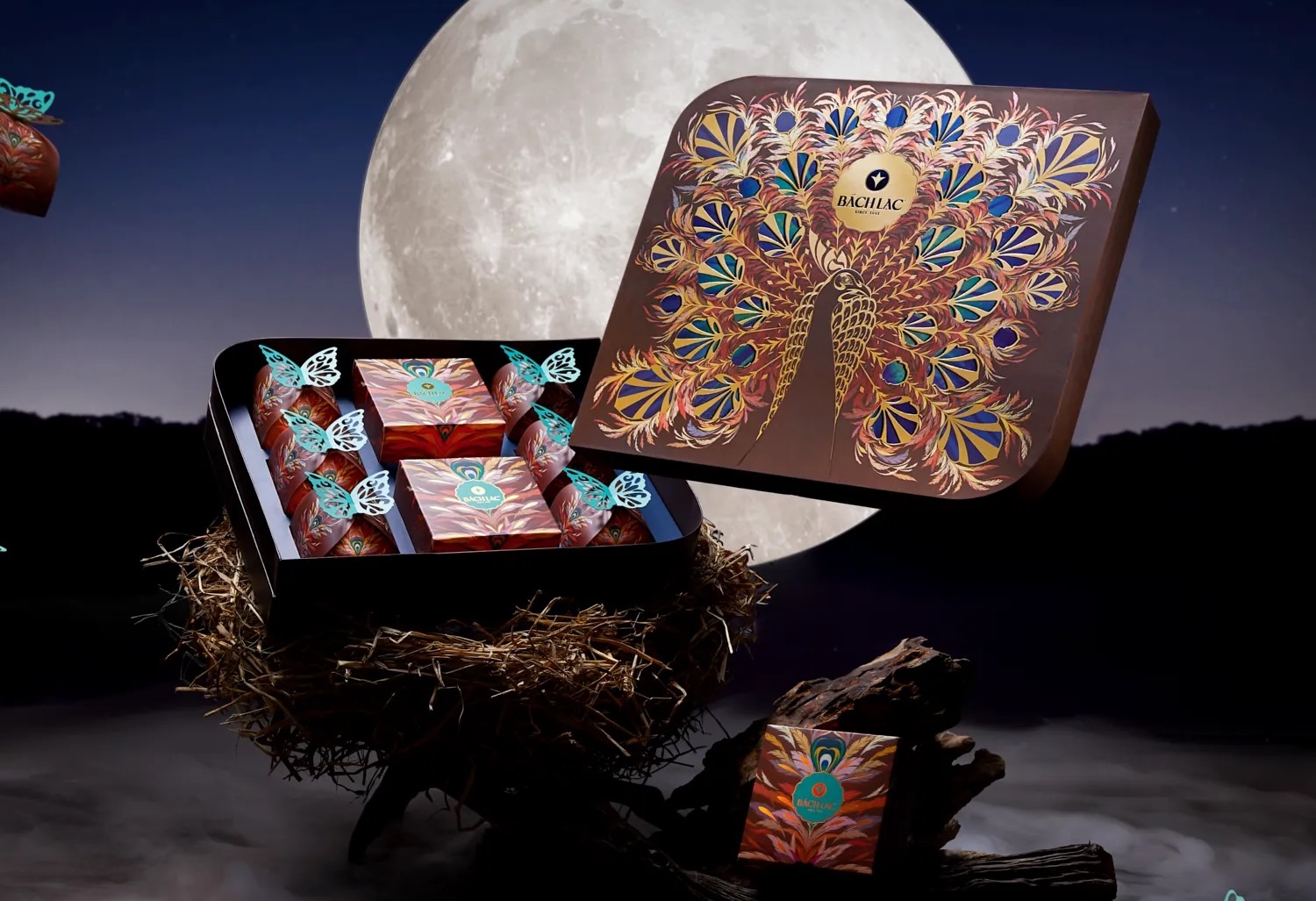 Bánh Trung Thu Bách Lạc Khổng Tước Khai Bình 2024