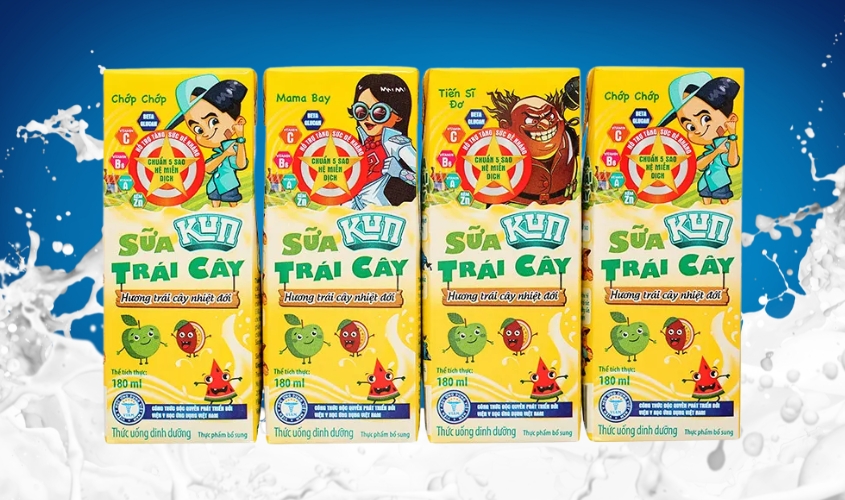 Túi sữa trái cây LiF Kun hương nho 110 ml