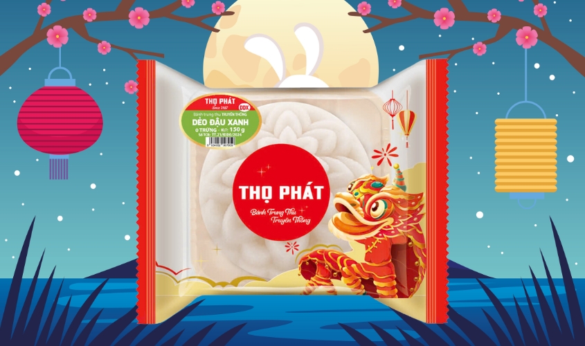 Bánh dẻo Thọ Phát đậu xanh 0 trứng 150g