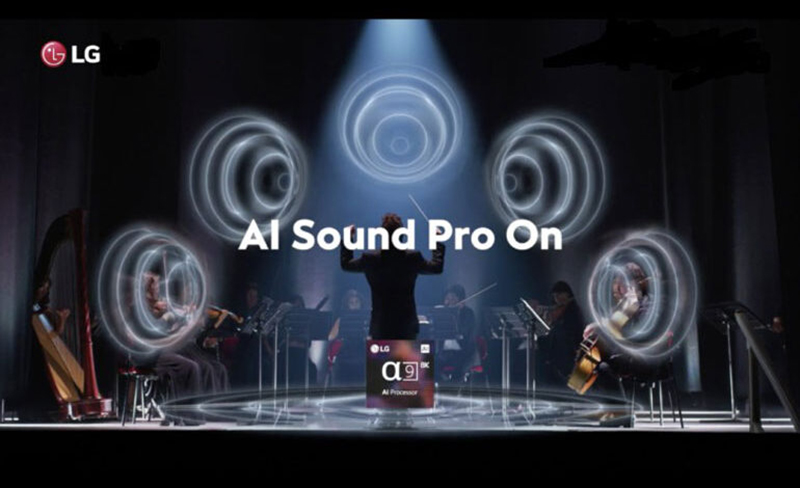 Công nghệ AI Sound Pro cung cấp âm thanh vòm mạnh mẽ