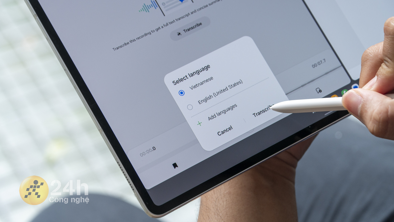 dịch nhanh đa ngôn ngữ trên Galaxy Tab S10 Ultra