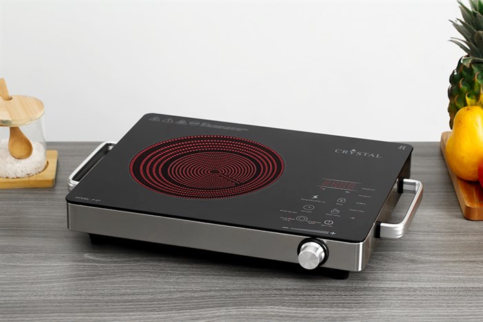 Bếp hồng ngoại Crystal P-27 nổi bật với tính năng khóa bảng điều khiển, tránh trường hợp trẻ em nghịch ngợm làm thay đổi chương trình