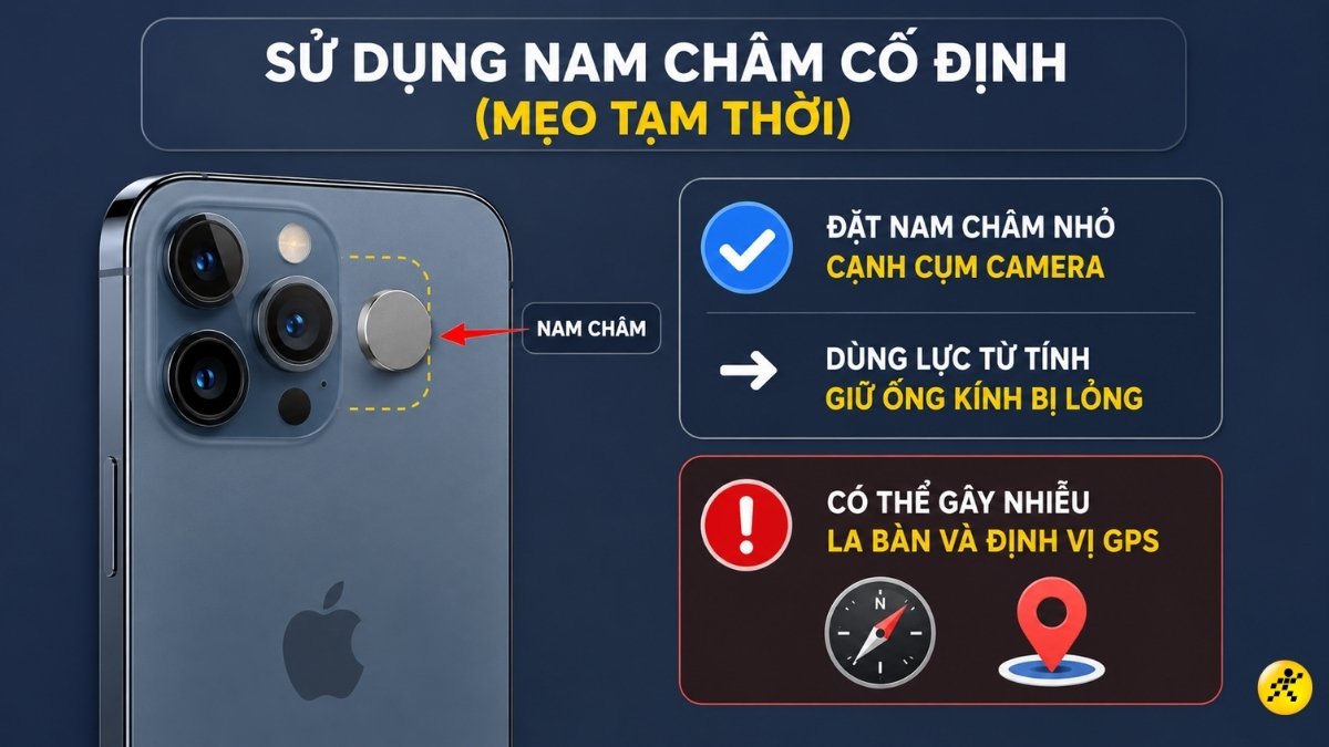 Sử dụng nam ch&acirc;m cố định