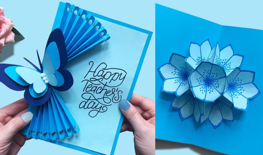 Gửi kèm tấm thiệp với những lời chúc ý nghĩa cho thầy cô giáo