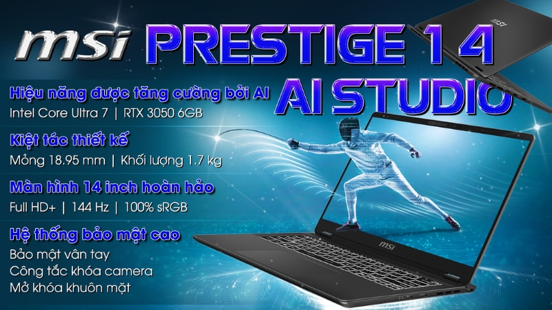 MSI Prestige 14 AI Studio