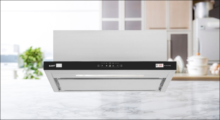 Máy hút mùi âm tủ KAFF KF-TH1700S có chiều ngang 698 mm, giúp bạn linh hoạt lắp cho căn bếp nhà mình