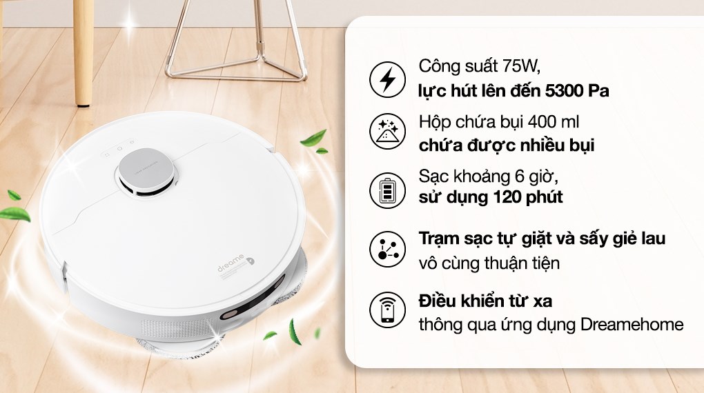 Robot hút bụi lau nhà Dreame L10S Ultra SE bị chai pin khiến pin sạc vào robot hút bụi không được