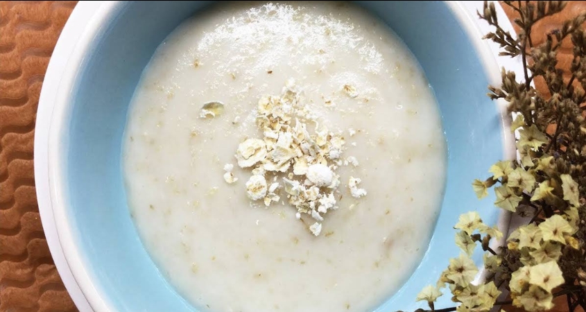 Hình minh hoạ cháo yến mạch thịt bò mướp hương