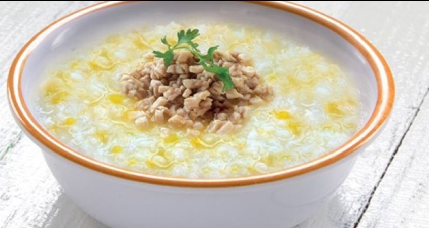 Hình minh hoạ cháo thịt bò mướp hương bắp ngọt