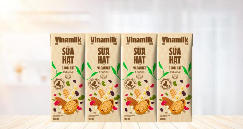 Lốc 4 hộp sữa hạt Vinamilk 9 loại hạt 180 ml (từ 4 tuổi) Lốc 4 hộp sữa hạt Vinamilk 9 loại hạt 180 ml (từ 4 tuổi)
