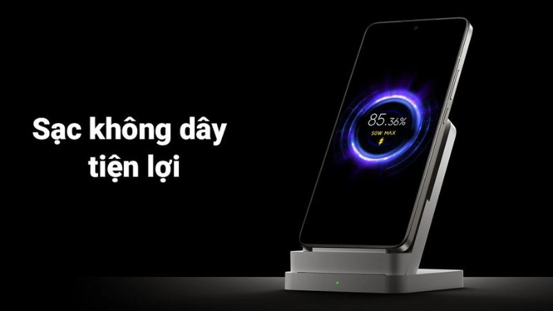 Viên pin 5000 mAh, sạc nhanh 120W kèm sạc không dây tiện lợi Viên pin 5000 mAh, sạc nhanh 120W kèm sạc không dây tiện lợi