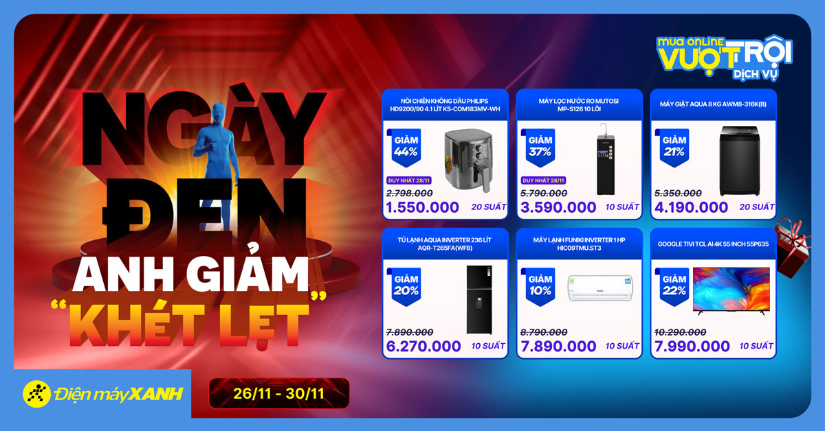 BLACK FRIDAY: NG&Agrave;Y ĐEN ANH GIẢM KH&Eacute;T LẸT