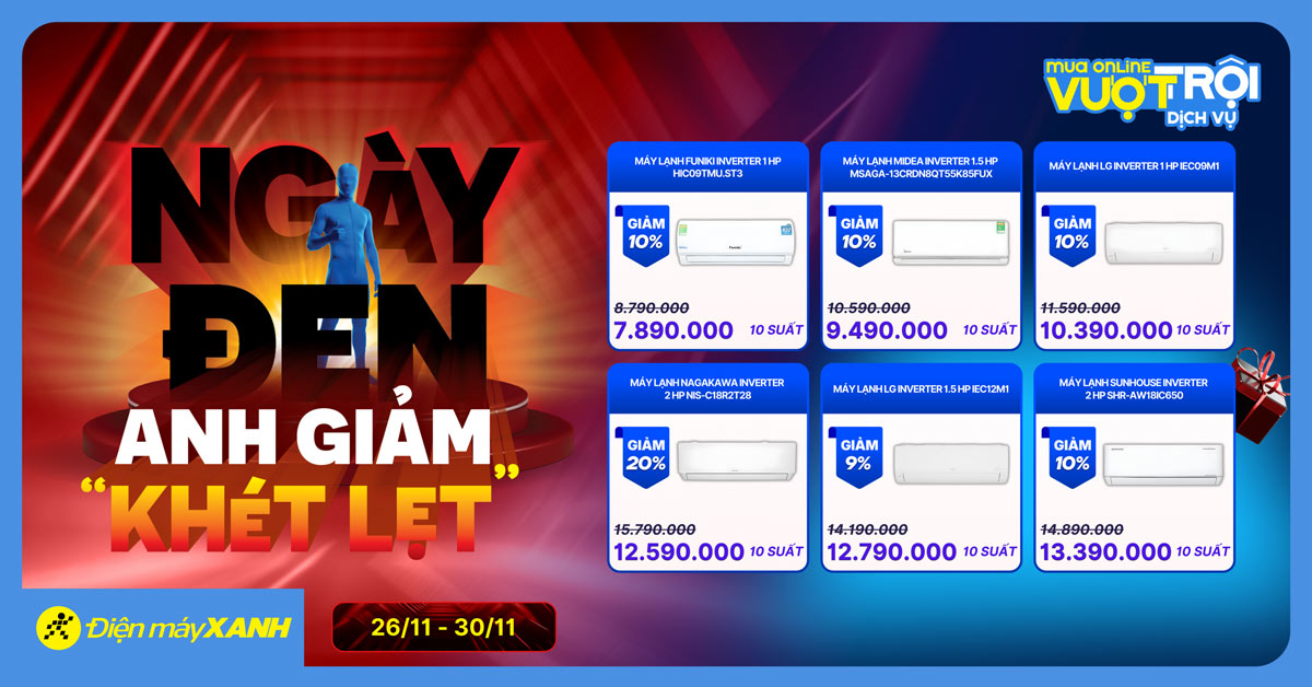 BLACK FRIDAY: NG&Agrave;Y ĐEN ANH GIẢM KH&Eacute;T LẸT